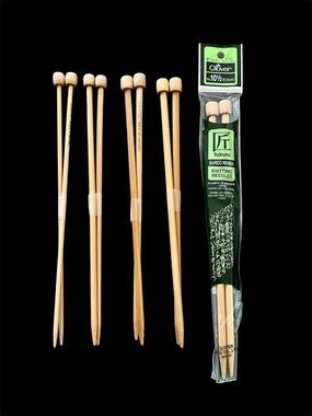 Takumi Clover Bamboo Double-Knitting Needles - lot of 5 sets